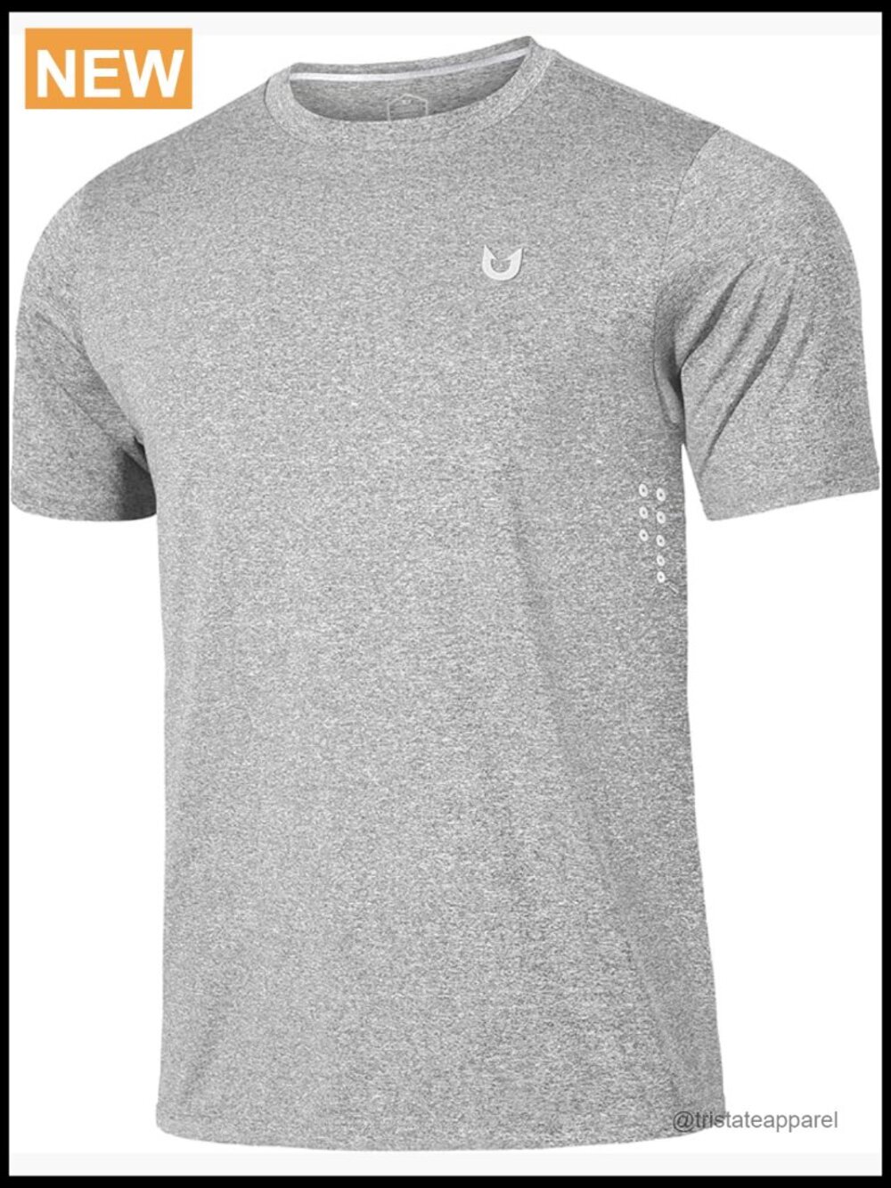 Men's Athletic Running Shirt Quick Dry Lightweight Tee Gym Workout T-Shirt